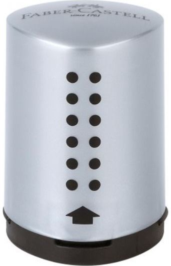 Drožtukas Faber-Castell GRIP 2001 mini, 1 skylė, Silver