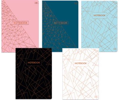 Sąsiuvinis BRONZE, A4, 70 g., 96 l., linijomis