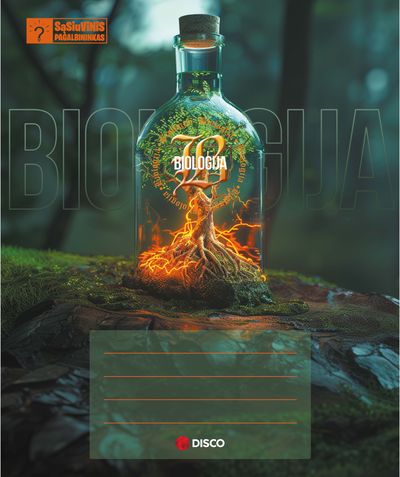 Sąsiuvinis pagalbininkas DISCO Biologija, A5, 32 lapai, langeliais