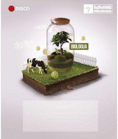 Sąsiuvinis pagalbininkas DISCO Biologija, A5, 32 lapai, langeliais