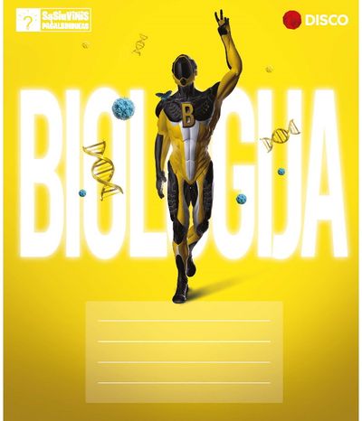 Sąsiuvinis pagalbininkas DISCO Biologija, A5, 32 lapai, langeliais