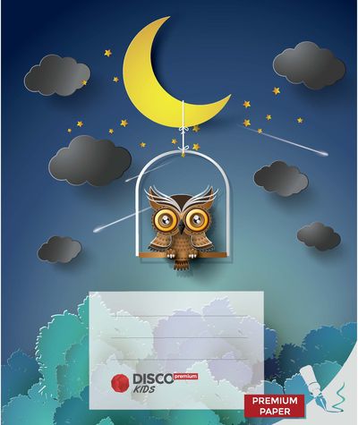 Sąsiuvinis DISCO Premium Kids, A5, 3-4 kl., 12 lapų, linijomis