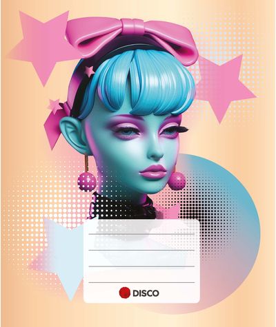 Sąsiuvinis DISCO 4Girls, A5, 5-12 kl., 32 lapai, linijomis