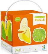 Dėlionių rinkinys DODO VAISIAI IR DARŽOVĖS 9 dėlionės 2-4 dalių