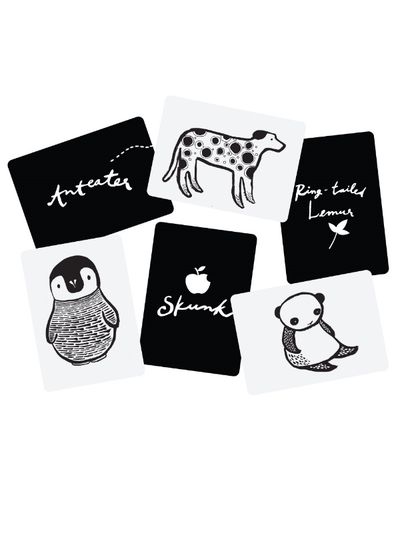 Lavinamosios kortelės kūdikiui WG BLACK & WHITE