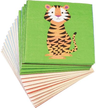 Vienkartinės servetėlės COLOURFUL CREATURES, 20 vnt