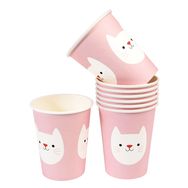 Vienkartinių puodelių rinkinys COOKIE THE CAT, 8 vnt.