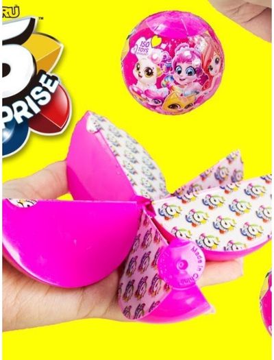 Siurprizas kamuoliuke 5 SURPRISE MERGAITĖMS