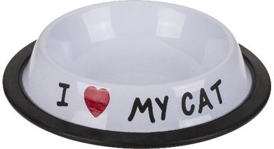 Dubenėlis augintiniui I LOVE MY CAT, 15x3,5 cm