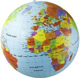 Pripučiamas gaublys-kamuolys „Pasaulis Maxi“, 50 cm