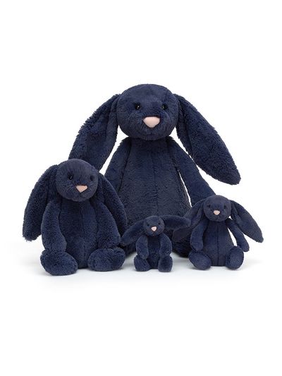 Pliušinis žaislas zuikis BASHFUL NAVY, 51 cm