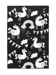 Vaikiškas kilimas I BELIEVE BLACK, 100x150 cm