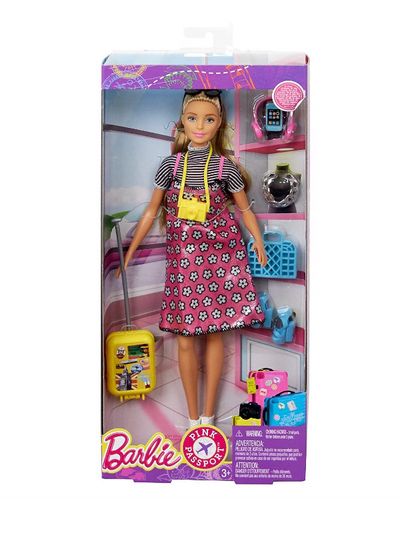 Lėlė Barbie keliautoja Pink Passport