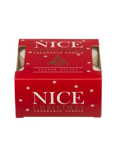 Arbatinės žvakutės NICE XMAS, 8 vnt