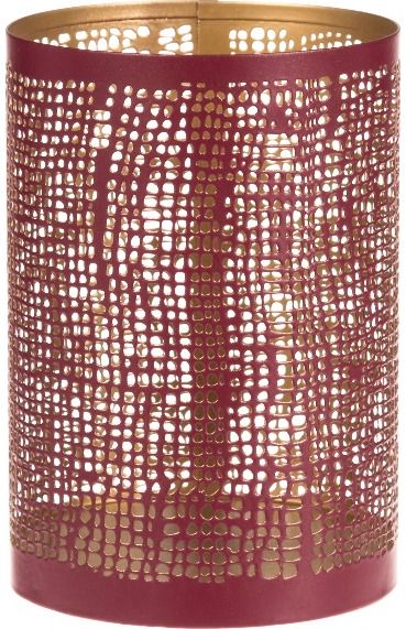 Metalinė žvakidė PINK DRAMA, 12 cm