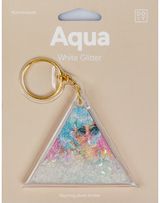 Raktų pakabukas AQUA WHITE GLITTER