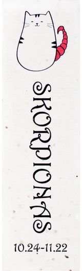 Knygų skirtukas SKORPIONAS