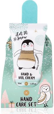 Rankų priežiūros rinkinys HAPPY HOLIDAYS (rankų kremas+dildė), 30 ml