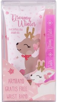 Dovanų rinkinys DREAMY WINTER (dušo želė+silikoninė apyrankė), 60 ml