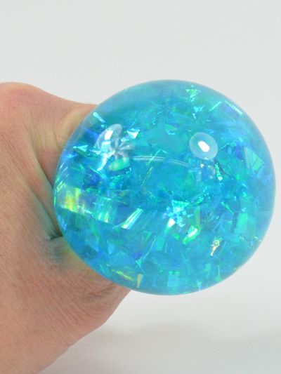 Kamuoliukas SPARKLING SQUEEZING BALL, 6 cm, 4 spalvos
