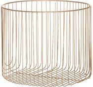 Apvalus metalinis krepšys FANNIK GOLD, 30x25 cm