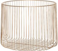 Apvalus metalinis krepšys FANNIK GOLD, 37x29 cm