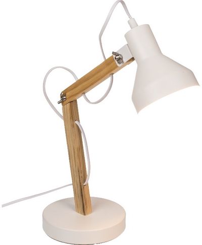 Stalinė lempa WHITE LAMP, 40 cm, E14