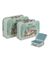 Dovanų dėžutė - lagaminėlis MERRY CHRISTMAS, 2 vnt.