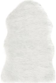 Dirbtinio kailio kilimas LUREX WHITE, 60x90 cm