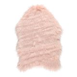 Dirbtinio kailio kilimas LUREX PINK, 60x90 cm