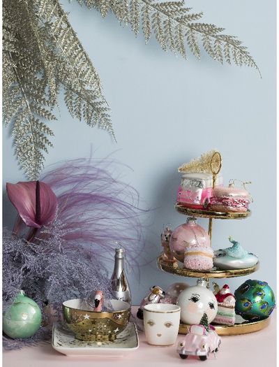 Kalėdinis eglutės burbulas MISS ETOILE, Ø8 cm