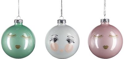 Kalėdinis eglutės burbulas MISS ETOILE, Ø8 cm