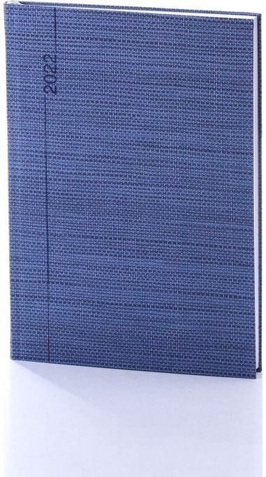 Darbo knyga 2022 QUADRO balacron flex blue texture (20x14 cm)
