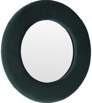Veidrodis VELVET ROUND GREEN/BLACK, 37 cm