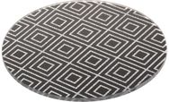 Lėkštelė žvakei SILVER PATTERN BLACK, 15 cm