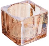 Žvakidė arbatinei žvakutei GOLD GLASS, 5x4 cm