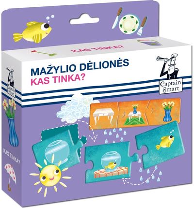 Dėlionė mažyliams KAS TINKA? Captain Smart