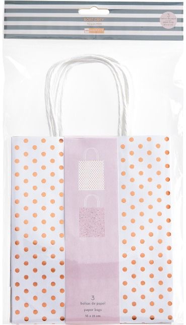 Dovanų maišeliai ROSE GREY, 18x31 cm, 2 vnt.