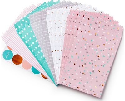Mažų dovanų maišelių rinkinys ROSE GREY, 20 vnt.