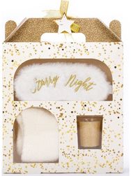 Dovanų rinkinys STARRY NIGHT (kojinės+akių raištis+žvakė)