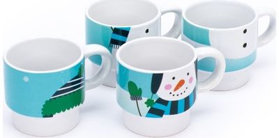 Espreso puodelių rinkinys BLIZZARD BLUES, 4 vnt.