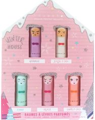 Lūpų balzamų rinkinys BUNNY WINTER HOUSE, 5 vnt.