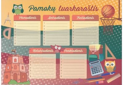 Pamokų tvarkaraštis LT