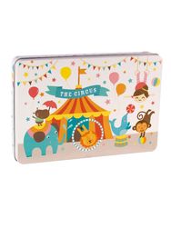 Dėlionė APLI XL CIRCUS BY LILY LANE 24 dalys, metalo dėžė