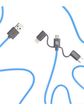 Įkrovimo laidas Link - 3-in-1 Cable 2m, blue