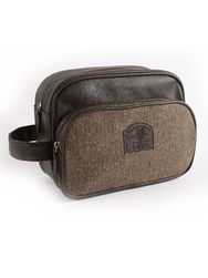 Vyriška kosmetinė Brompton & Langley CANVAS, 2 skyrių, Brown