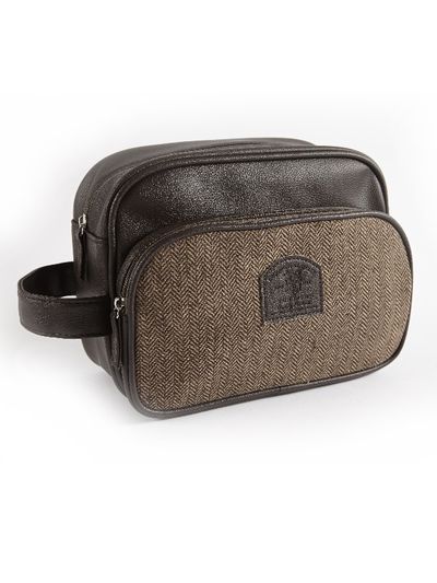Vyriška kosmetinė Brompton & Langley CANVAS, 2 skyrių, Brown