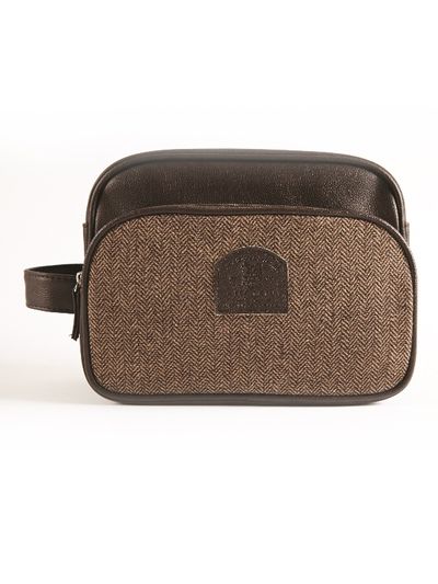 Vyriška kosmetinė Brompton & Langley CANVAS, 2 skyrių, Brown