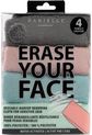 Daugkartinės makiažo valymo servetėlės ERASE YOUR MAKEUP, 4 vnt.