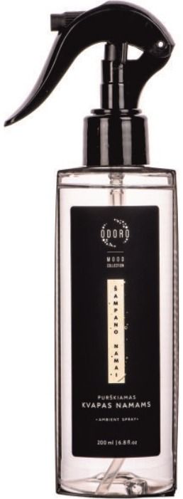 Purškiamas kvapas ODORO MOOD ŠAMPANO NAMAI, 200 ml